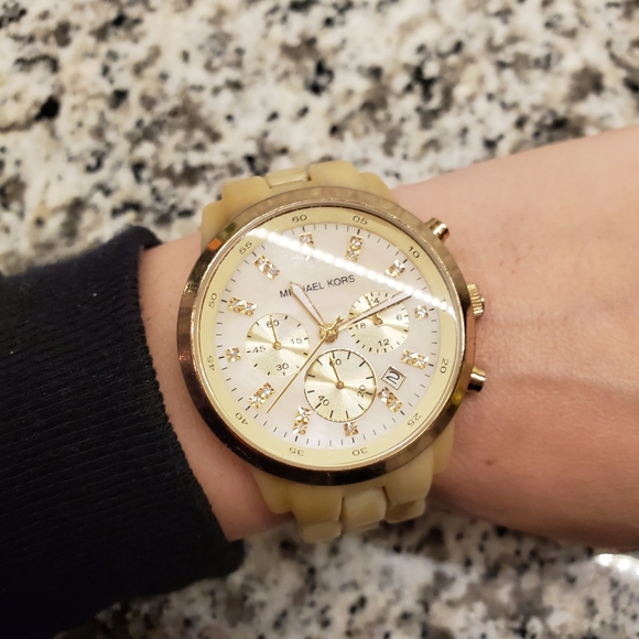 Michael Kors Watch Cream | Poshmark
